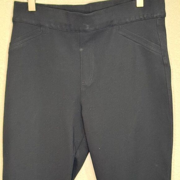 Spanx Perfect Black Pants Size Large Petite Back Seam Skinny Pants - 20251Q - Picture 3 of 7